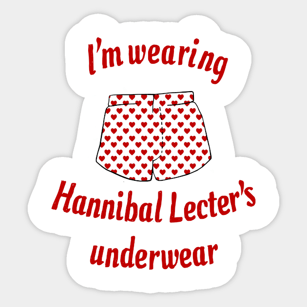 Will Graham's favourite tee shirt Sticker by ProfessorBedlam